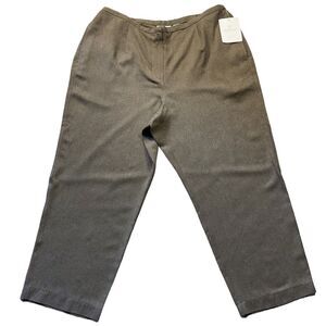 Liz Claiborne Womens Pants sz 20P 20 Petite new nwt $89 Brown Straight x28"insm
